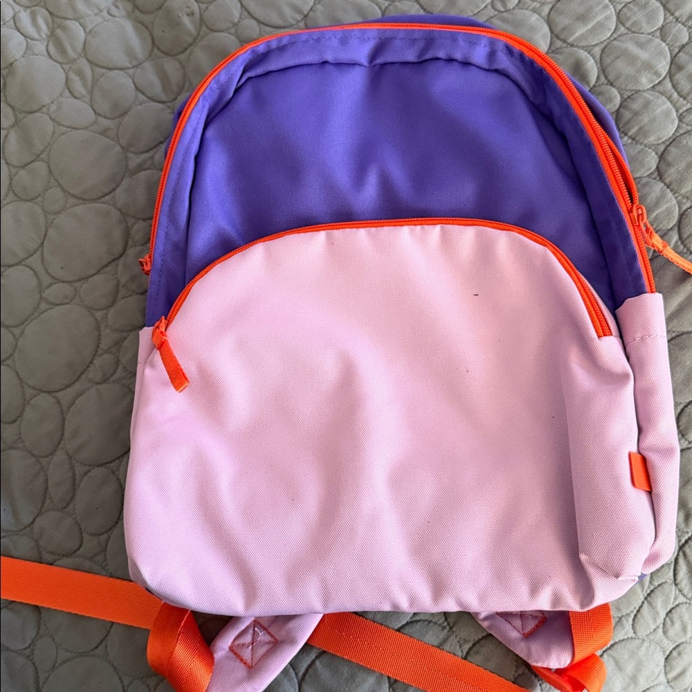 Vera Bradley Lighten Up Essential Backpack Purple Colorblock - Picture 3 of 9